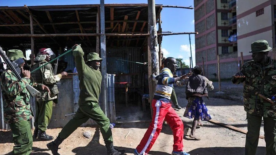 Foto de la policia en Kenia