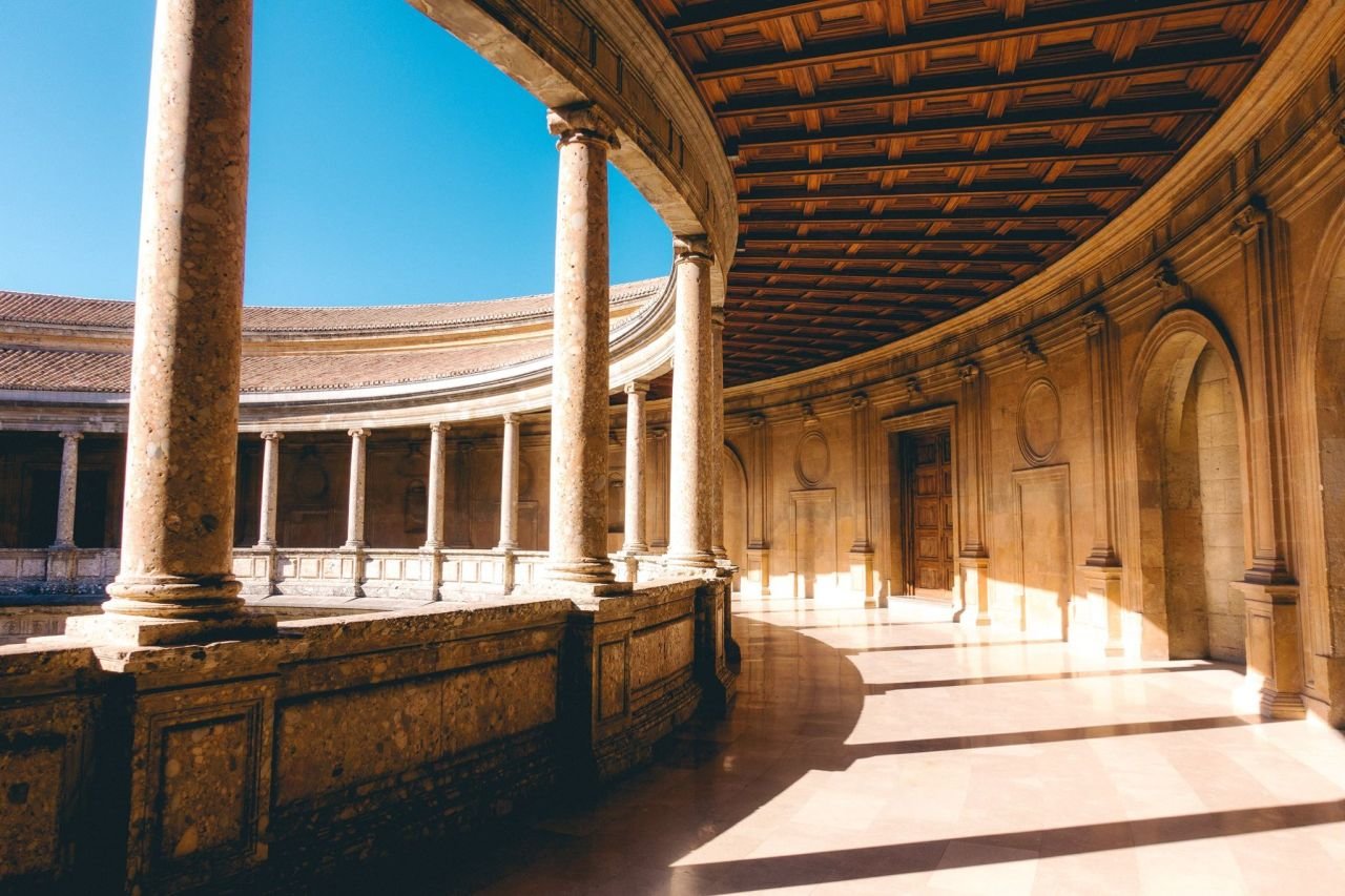 Construcción interior de la Alhambra de granada